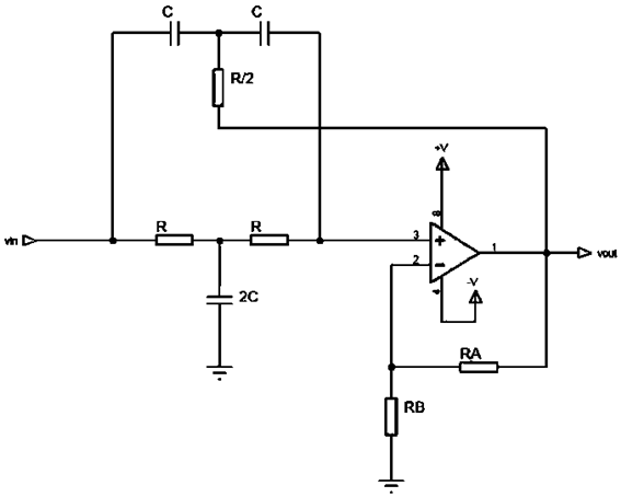 Twin T-Notch Filter Circuit